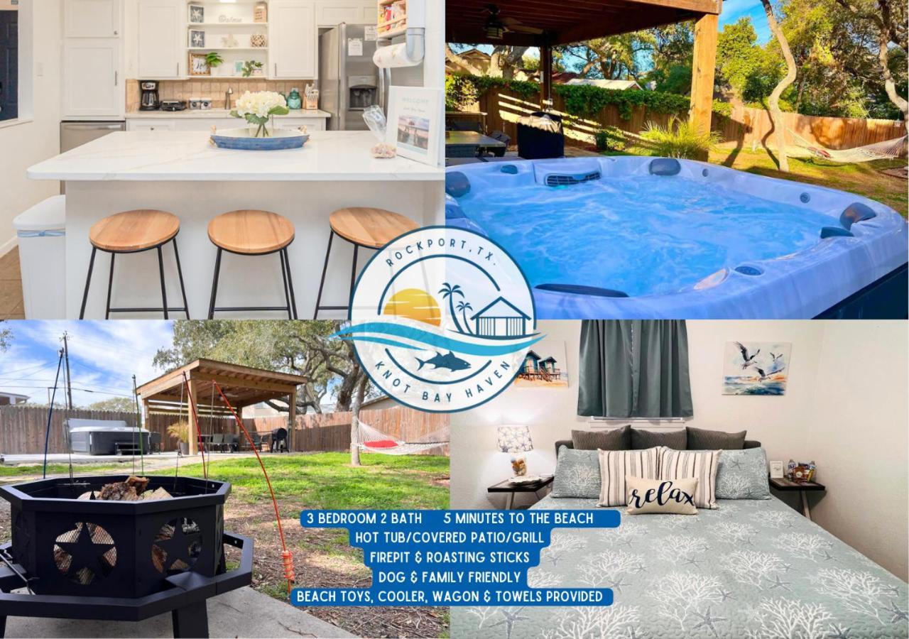 ロックポート Knot Bay Haven, Dog Friendly, Hot Tub, Fenced Yard, Patio And Grill, 3 Brヴィラ エクステリア 写真